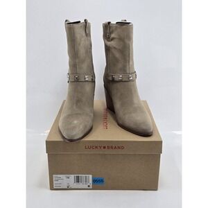 Lucky‎ Brand Sogn Suede Leather Women's Western Boots Size 10 M Oiled Suede